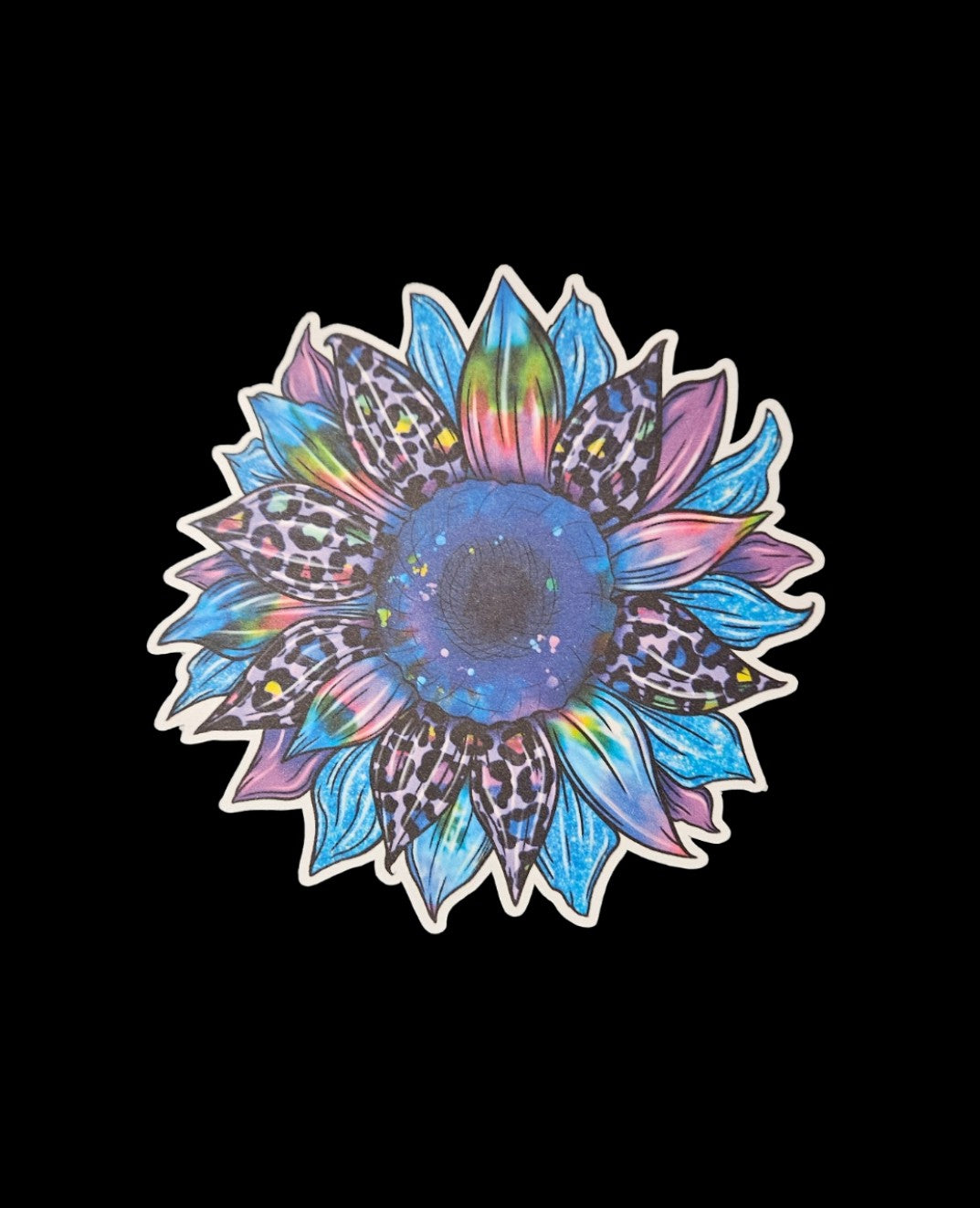 *Blue Cheetah Sunflower- Freshie