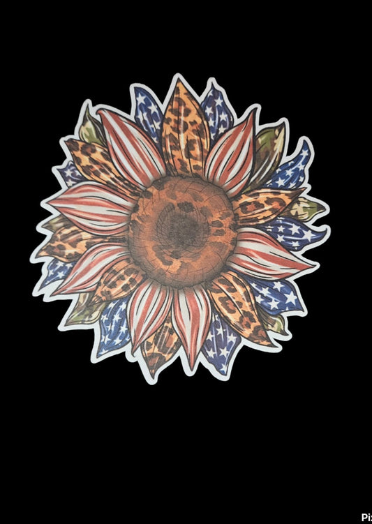 *American Flag Sunflower- Freshie